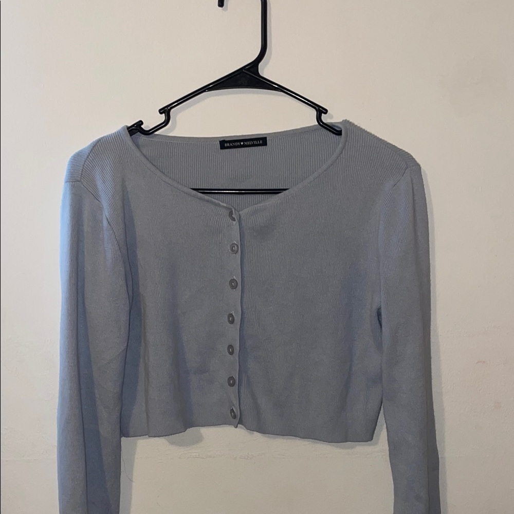 Wilfred Long Sleeve Blue Cardigan